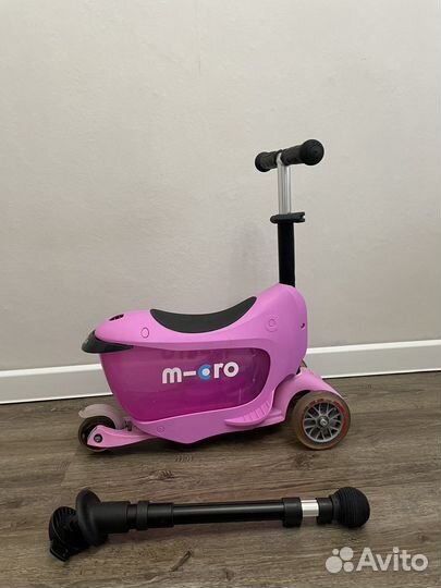 Самокат micromini2go Deluxе pinc