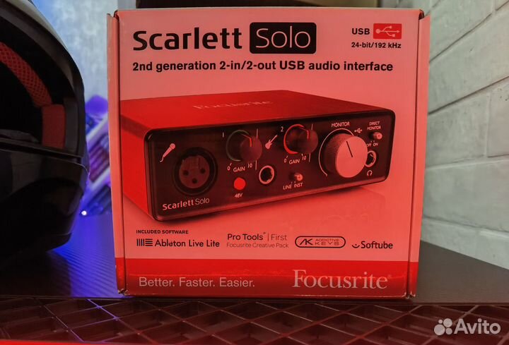 Аудиоинтерфейс Focusrite Scarlett Solo 2nd gen