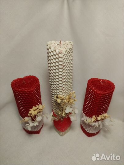 Набор свечей из вощины