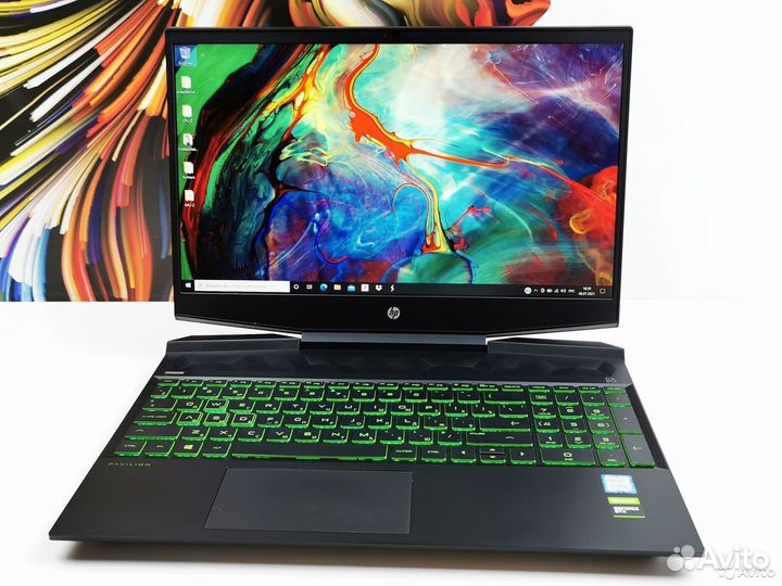 Монстр HP 8 ядер i5-9300H 16Gb SSD 512Gb GTX1050