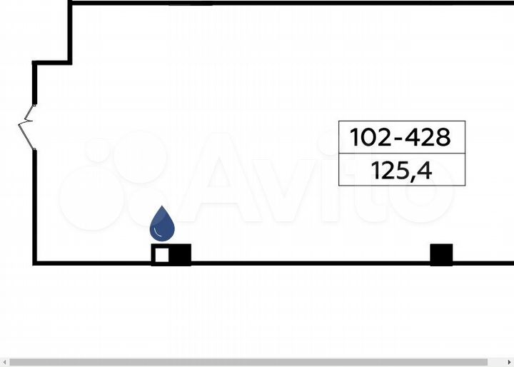 Продается офисное помещение площадью 125.4 кв.м