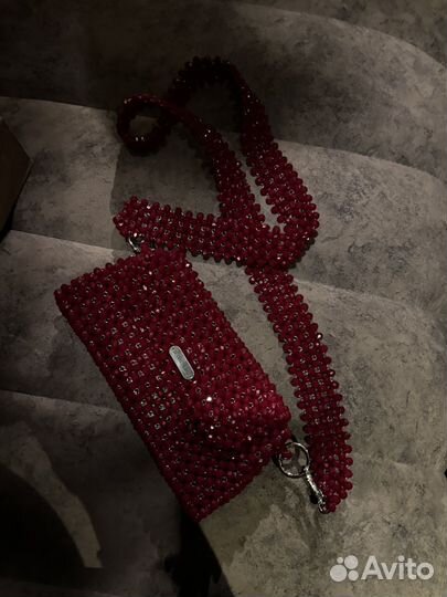 Сумочка из хрустальных бусин