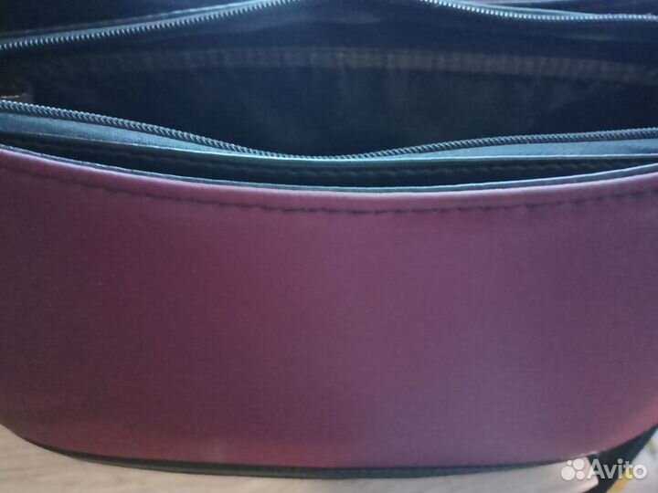 Сумка женская через плечо, цвет бордо