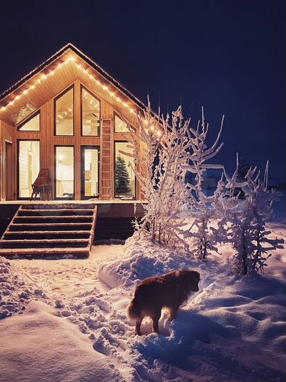 Коттедж 55 м² на участке 12 га