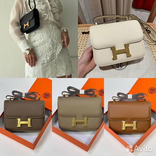 Сумка Hermes натуральная кожа