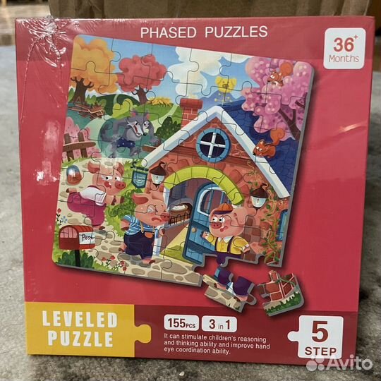 Магнитный пазл для малышей 3 в 1