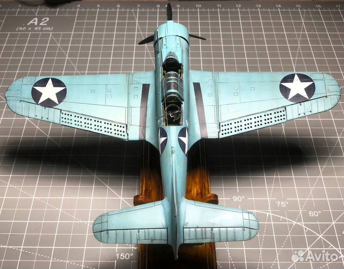 Сувенирная модель самолета SBD-2 dauntless 1:48