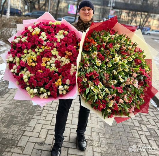 101 Роза Пионы 25 51 101 Роза