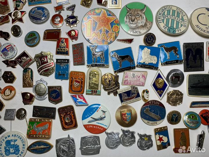 Значки СССР 120 шт одним лотом