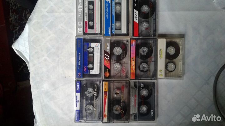Аудиокассеты TDK,sony,basf,range и др
