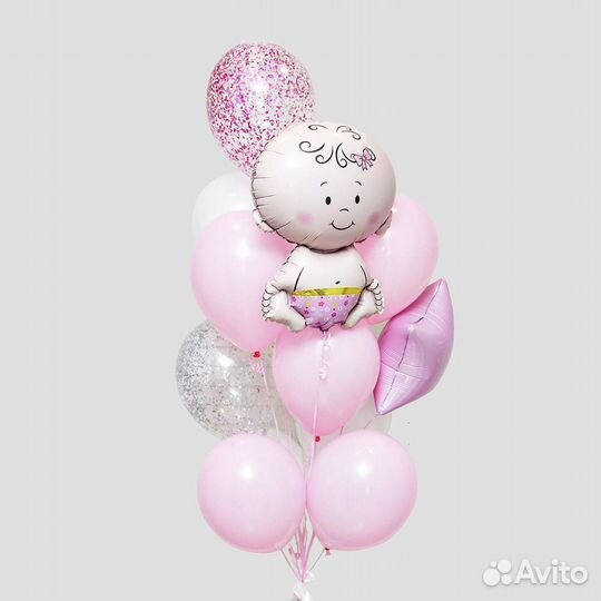 Воздушные шары на выписку из роддома