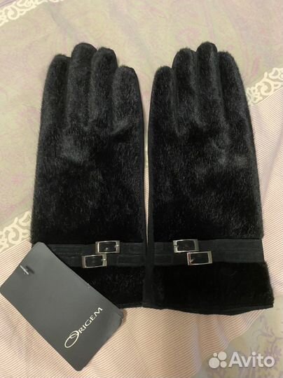 Перчатки натуральная замша новые