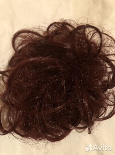 Шиньон резинка из искуственных волос