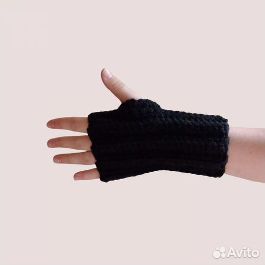 Митенки вязанные