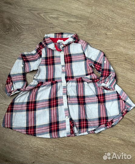 Рубашка-платье HM 74 6/9 мес