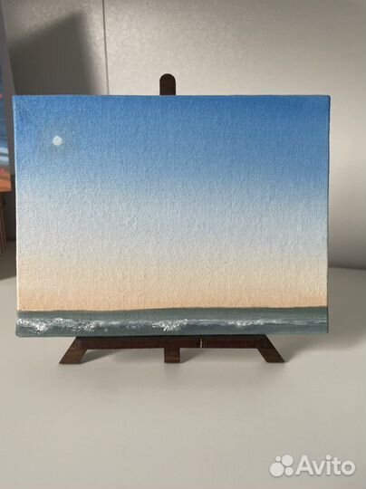 Картина маслом «Морские дали» mini формат