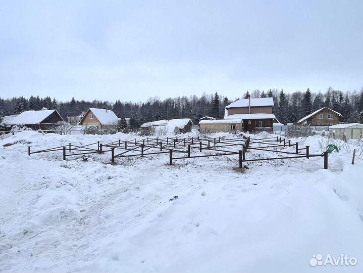 Готовый свайно винтовой фундамент