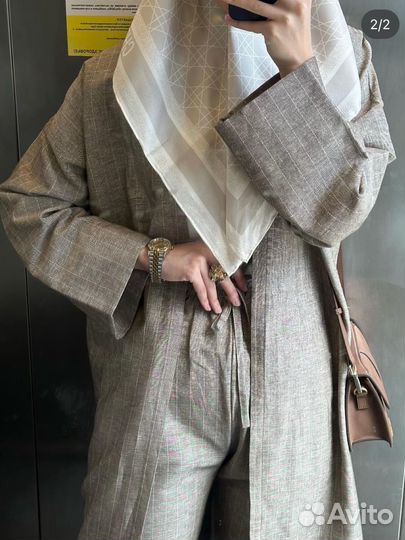 Льняной костюм женский