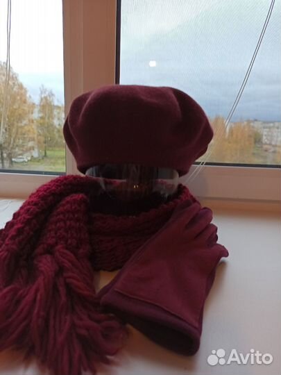Шапка и шарф женские