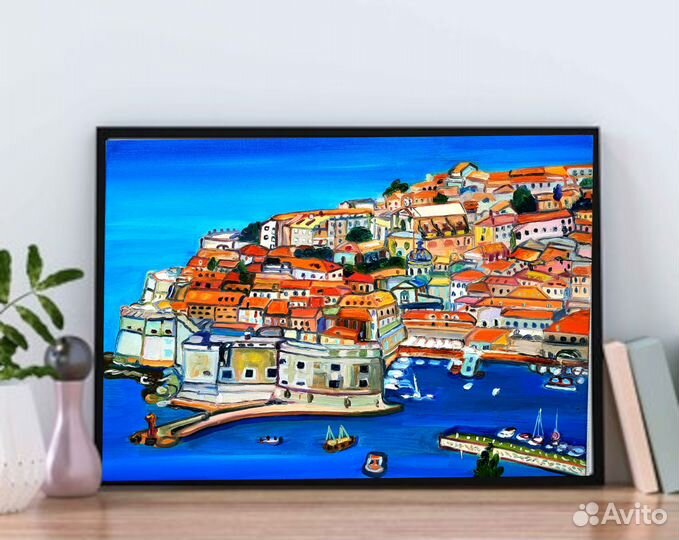Картина маслом Лиссабон холст 40*50см