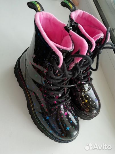 Полуботинки для девочки, детские берцы демисезон