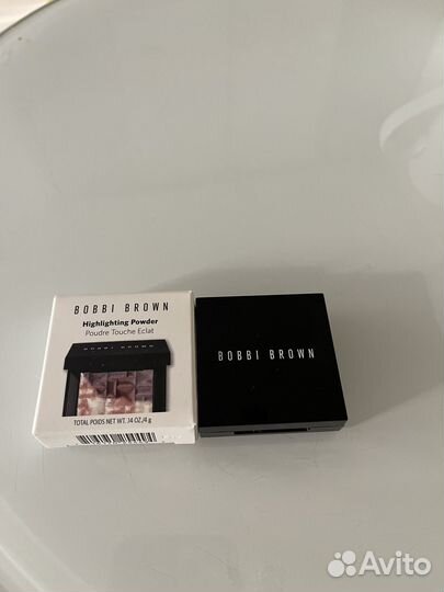 Bobbi brown пудра- хайлайтер Pink glow 4 г