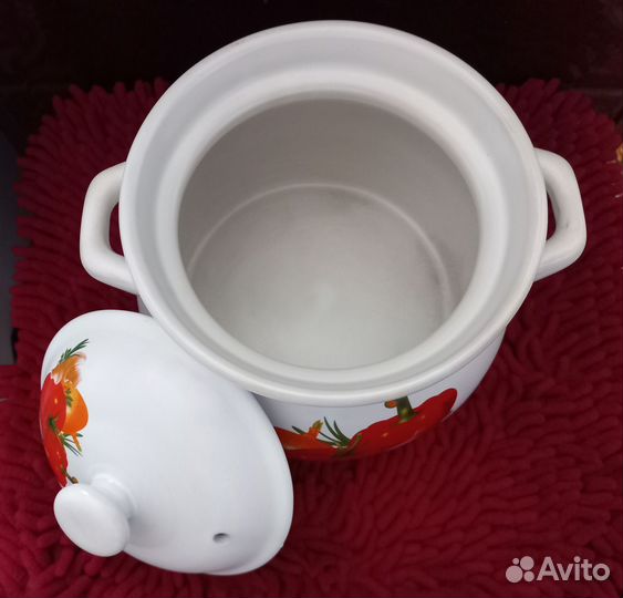 Кастрюля керамическая жаропрочная