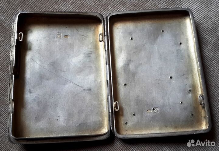 Портсигар 84 проба (до 1917 г).Клеймо. торг. обмен