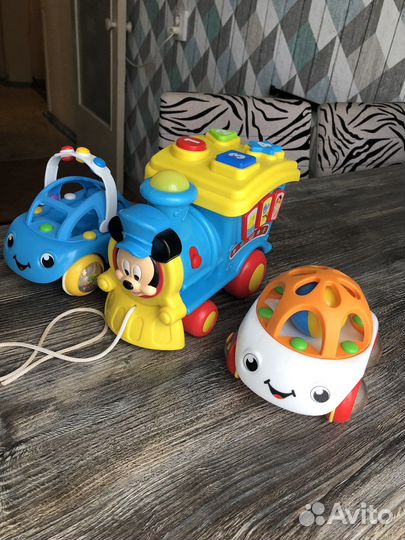 Паровоз и машинки