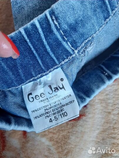 Джинсы для девочки 110