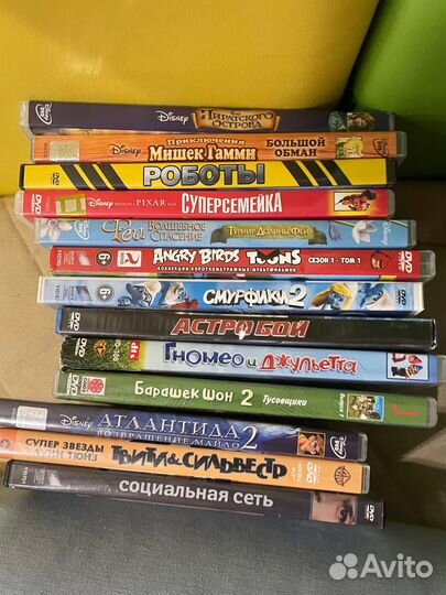 Диски Dvd фильмы, мультфильмы