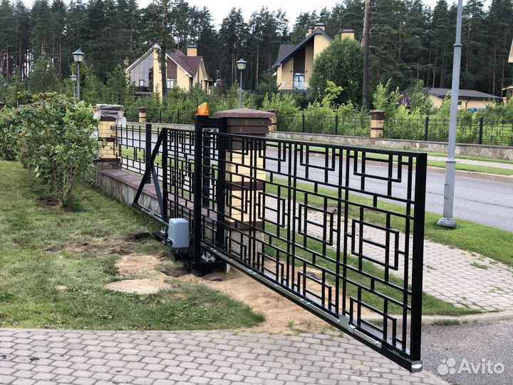 Ворота в стиле Лофт 4200х1500. Смета детально