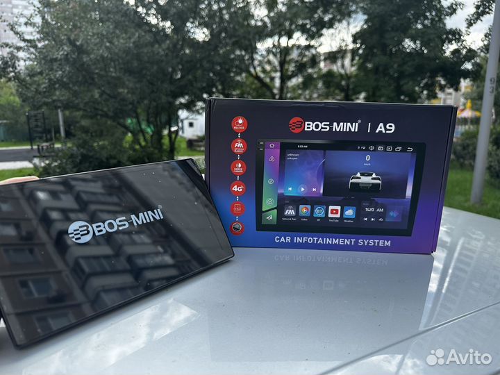 Магнитола новая bos mini a9 6/128 8 ядер android