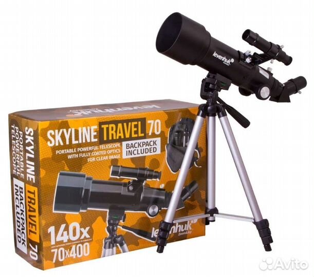 Телескоп levenhuk skyline travel 70