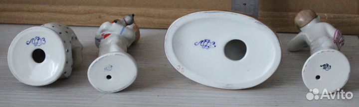 Фарфоровые статуэтки лфз Серия Счастливое детство