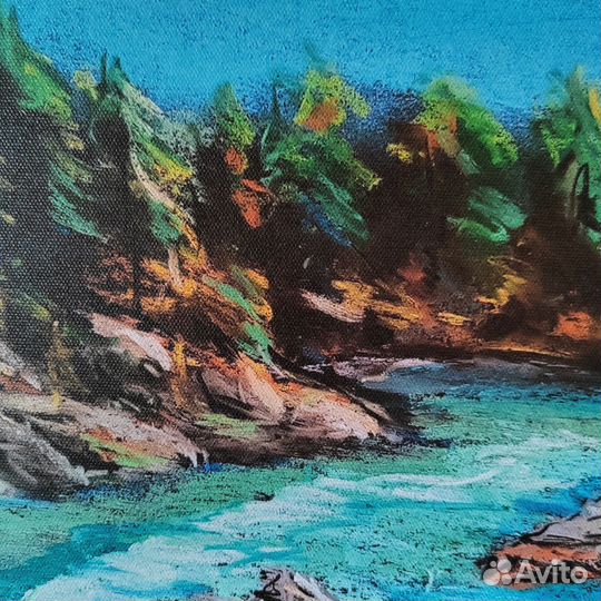 Картина печать на холсте Алтай