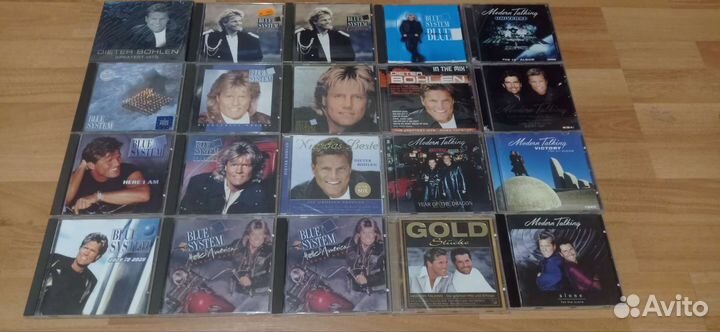 13 фирменных CD modern talking, blue system