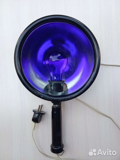 Лампа синего цвета для прогревания. СССР