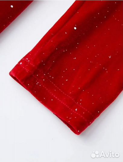 Платье красное с разрезом, 48 размер