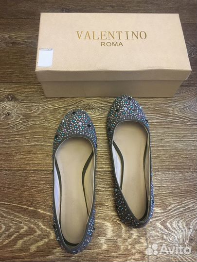 Балетки из натуральной замши