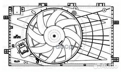 Э/вентилятор охл. для а/м Opel Insignia (08) 1