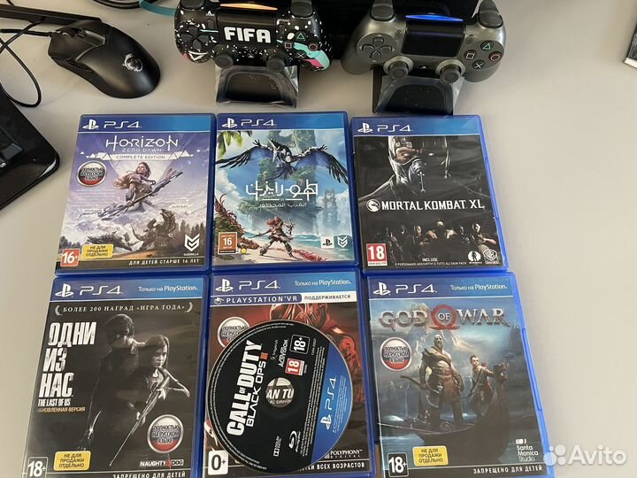 Sony playstation 4 PS4 slim 1tb +6 игр