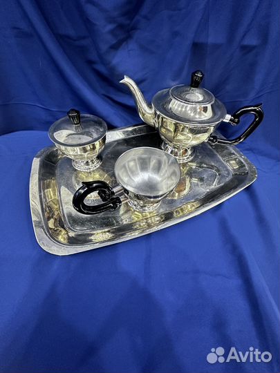 Чайный сервиз мельхиоровый, СССР