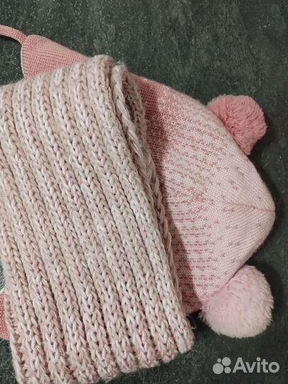 Комплект шапка и снуд(зима)