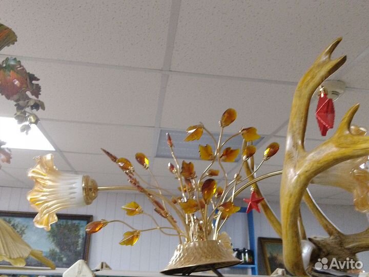 Освет. приборы СССР, люстры, лампы, керосинки