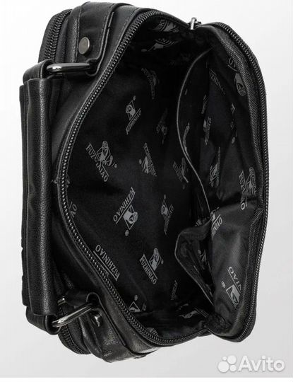 Барсетка кожаная мужская через плечо