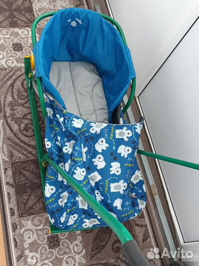 Детские санки с колёсами