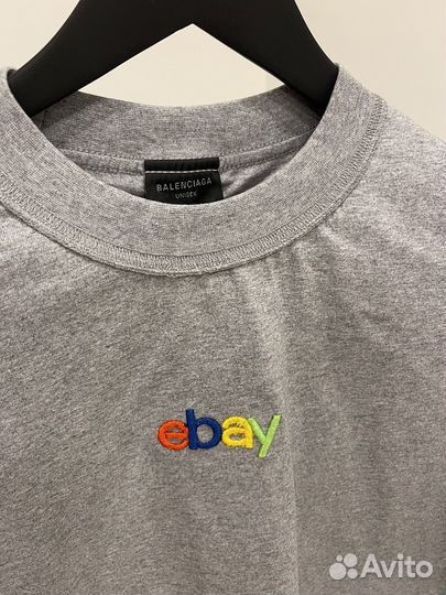 Футболка серая balenciaga ebay