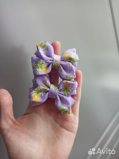 Бантики для волос ручной работы