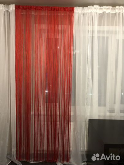 Шторы нити кисея